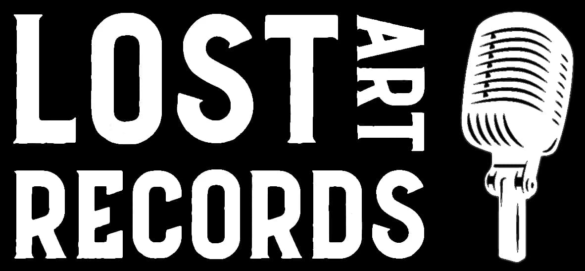 Lost Art Records logo with microphone