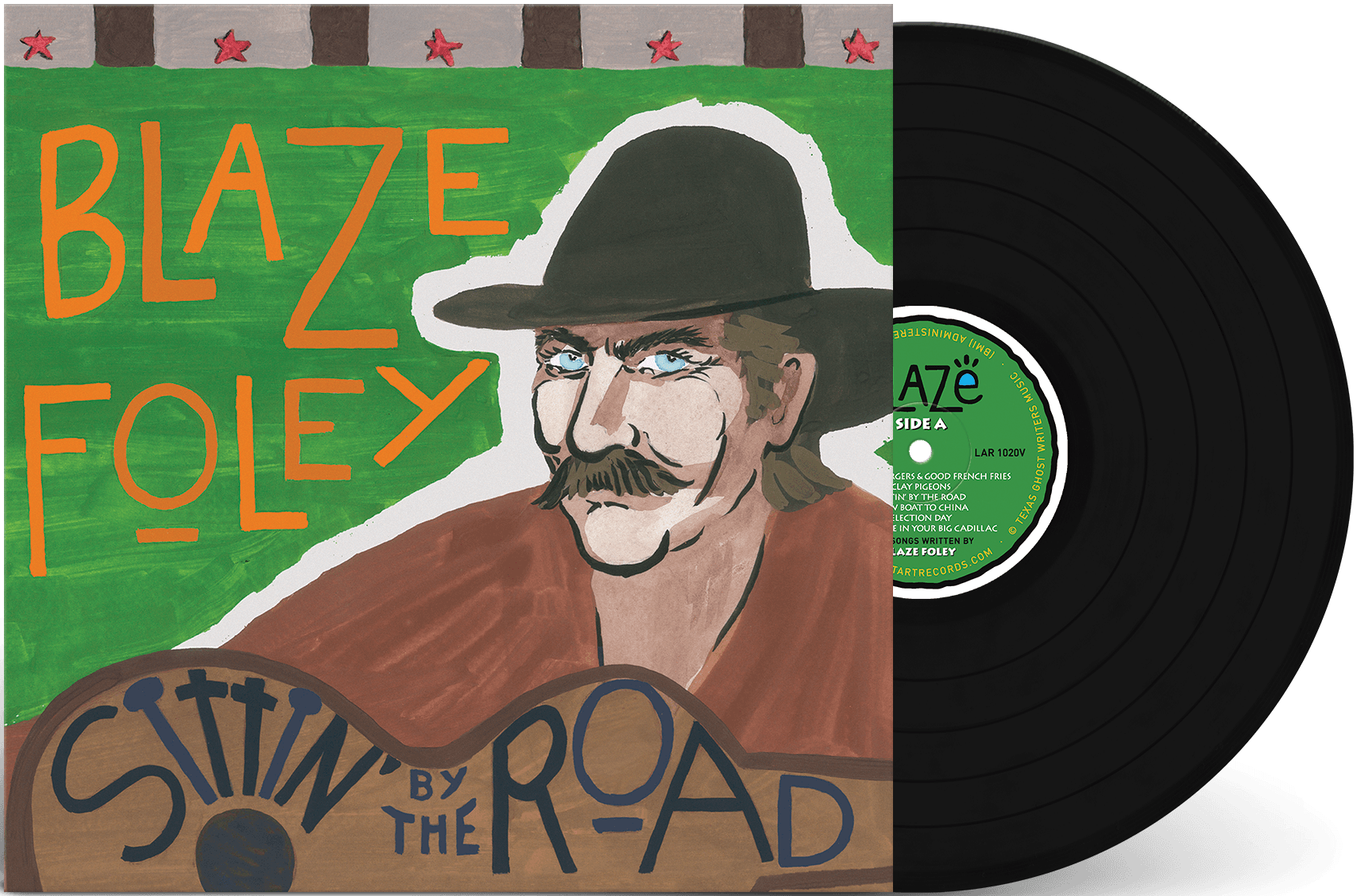 Sittin by the road on black vinyl